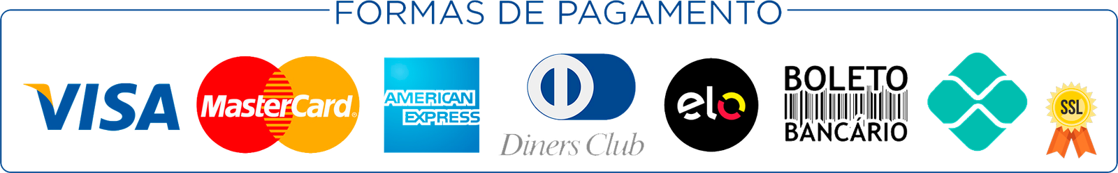 Formas de pagamento